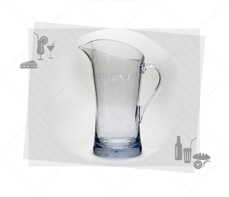 Restaurant hotel heat resistant 1.8L plastic water pitcher with handle