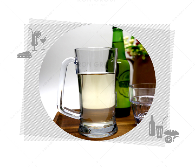 Wholesale restaurant party food grade hard transparent plastic beer cup