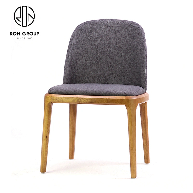 China Luxury White Ash Wood Durable Stackable Chair Restaurant Dining