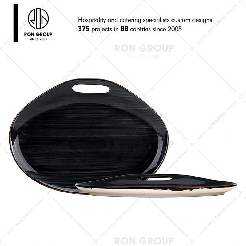 Wholesale Restaurant Ceramic Soup Bowl With Handle
