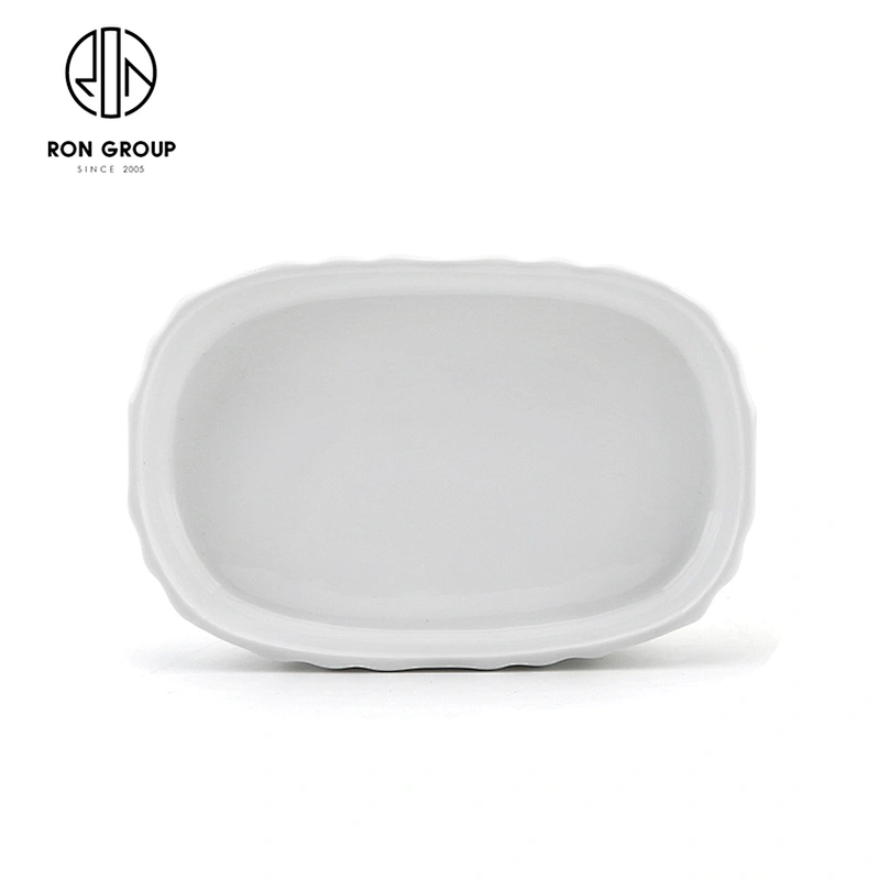 Restaurant Hotel Custom Dinnerware New Design Oval Egg-shape Plate