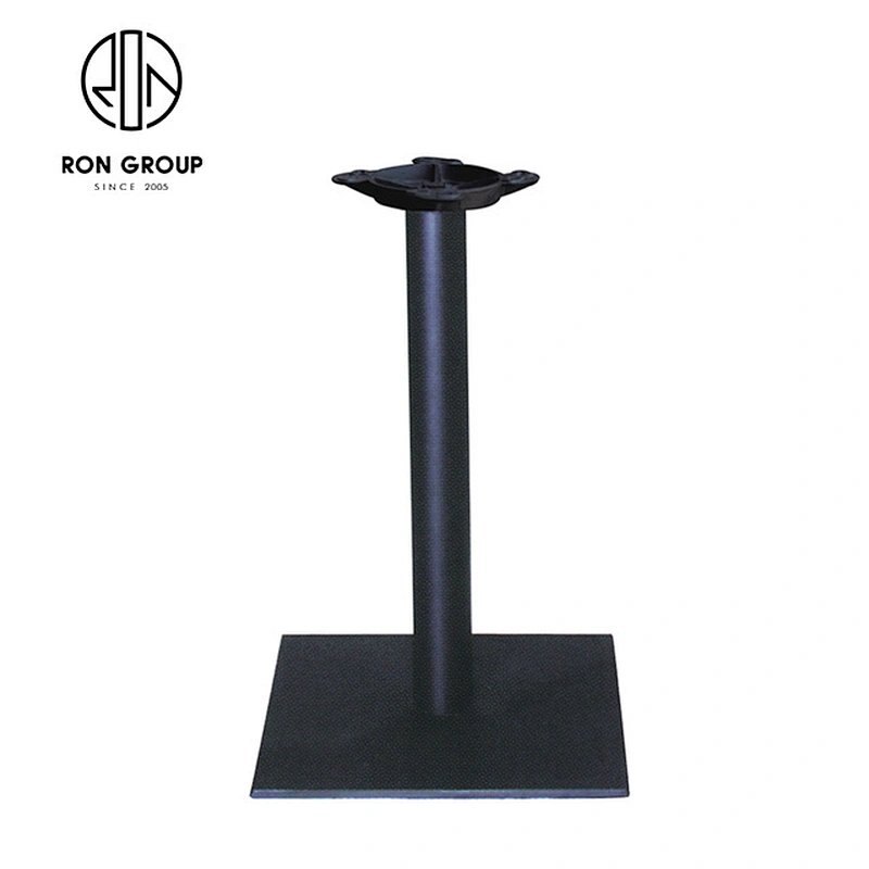 square black cast iron metal dining table base legs  for restaurant furniture