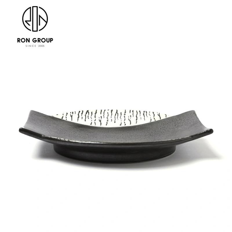 Restaurant Food Dinnerware 9 Inch Large Special Shape Dinner Plate