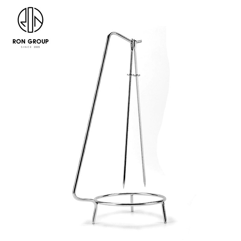 Wholesale Stainless Steel Food Stand With Two Needles Metal BBQ Skewers
