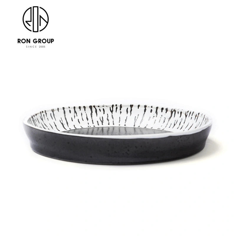 New Design Ceramics Round Food Dinner Plate 5.5 Inch Round Plate