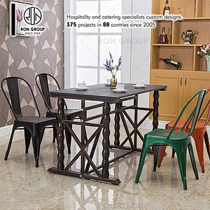 Best Price Wholesale Modern Industrial Style Stackable Vintage Dining Cafe Restaurant Metal chair