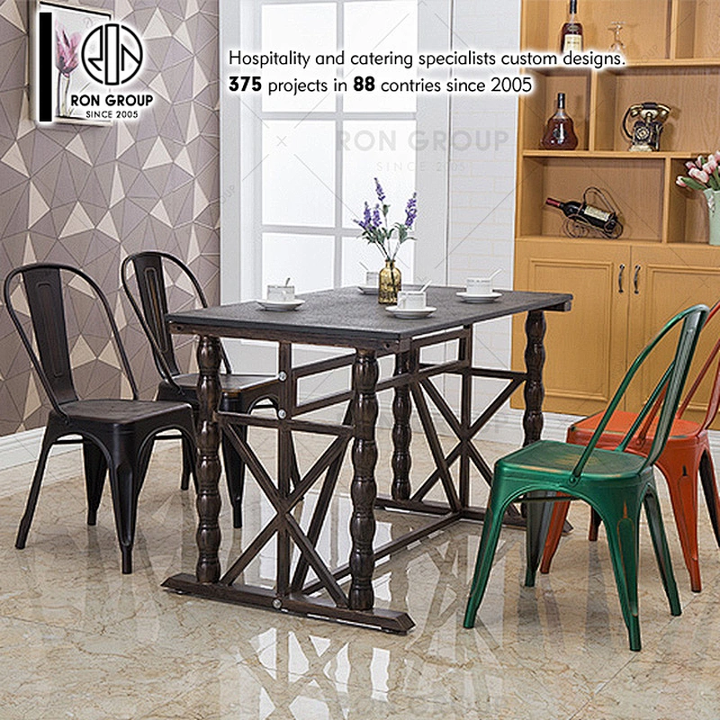 Best Price Wholesale Modern Industrial Style Stackable Vintage Dining Cafe Restaurant Metal chair