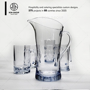 Restaurant hotel heat resistant 1.8L plastic water pitcher with handle