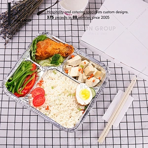 Factory Price Rectangular Disposable Aluminum Foil Container