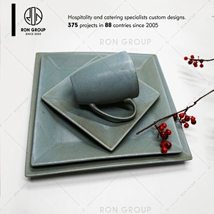 Hand made ancient bulk ceramic plates for hot sale