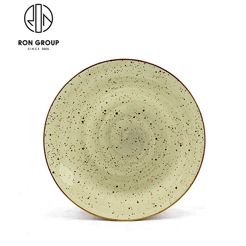 Italian Restaurant 12 Inch Green Ceramic Dinner Plates