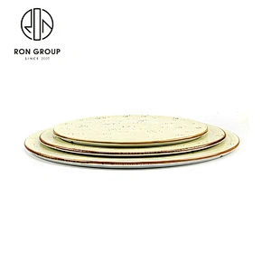 Exquisite Not Fragile Round Dish Custom Plates For Restaurants