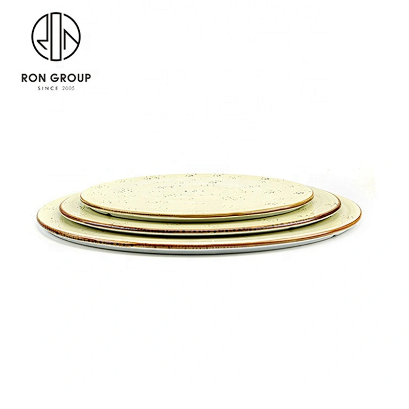 Exquisite Not Fragile Round Dish Custom Plates For Restaurants