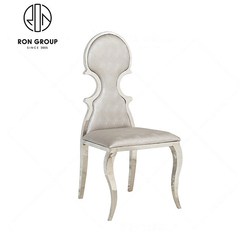 gold stainless steel wedding chair for reception