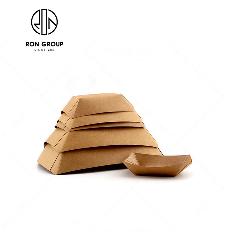 Wholesale Custom Logo Disposable Kraft Round Soup Paper Box With Plastic Lid