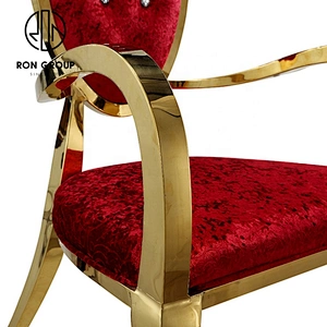 New Design Restaurant Furniture Round Back Luxury Stainless Steel Chair