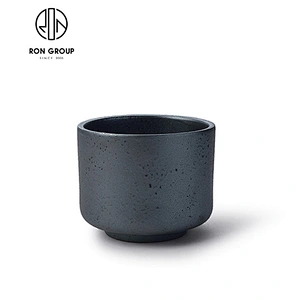 Wholesale Restaurant Small Matt Black Straight Ceramic Bowl