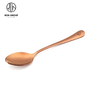 Wholesale Customized Logo Rose Gold Cutlery Set For Restaurant Hotel