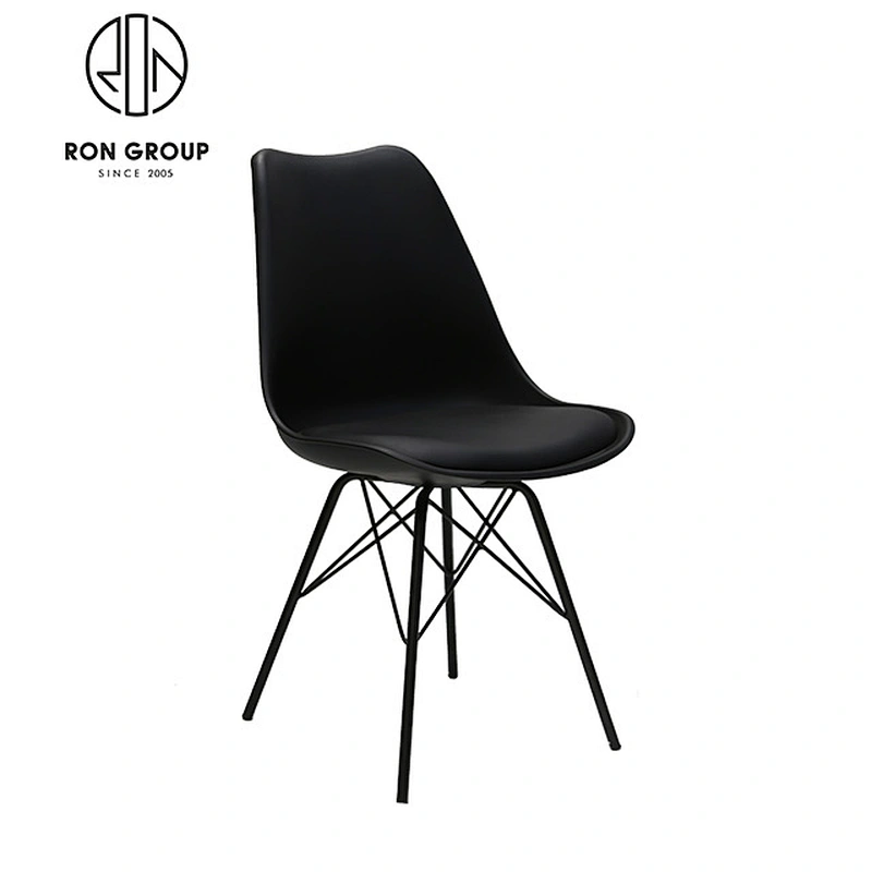 Restaurant Coffee Shop Plastic Black Dining Chair
