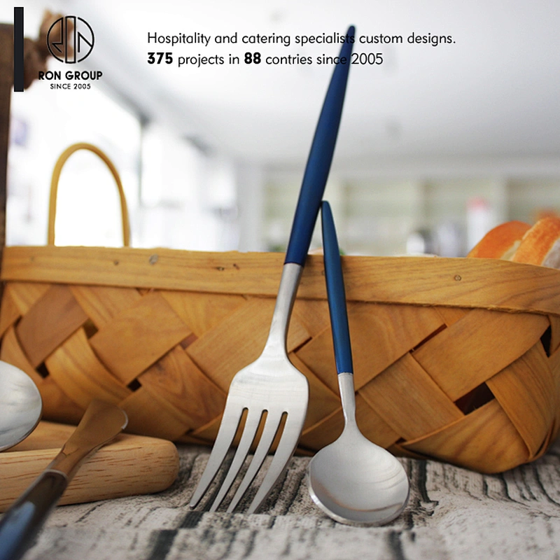 Wholesale 304 stainless steel knife and fork set for italian restaurant