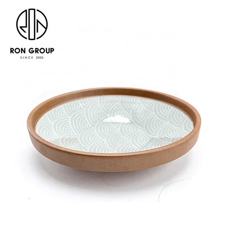 Wholesale Irregular Edge 8 Inch 10 Inch Custom Ceramic Plates