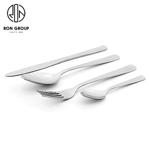Wholesale Restaurant Coffee Shop Customize Stainless Steel Metal Cutlery Set