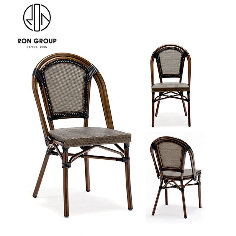 Restaurant Cafe Aluminum Frame Bistro Outdoor Chair