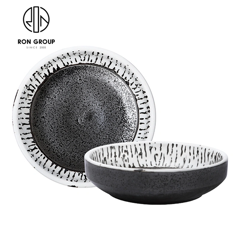 Hot Sale Hotel Japanese Style Tableware 3.5'' Ceramic Round Sauce Dish