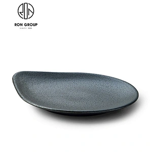 Wholesale Black Color Restaurant Ceramic Crokery Tableware