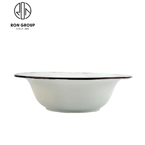Restaurant Porcelain Round Ramen Noodle Soup Bowl