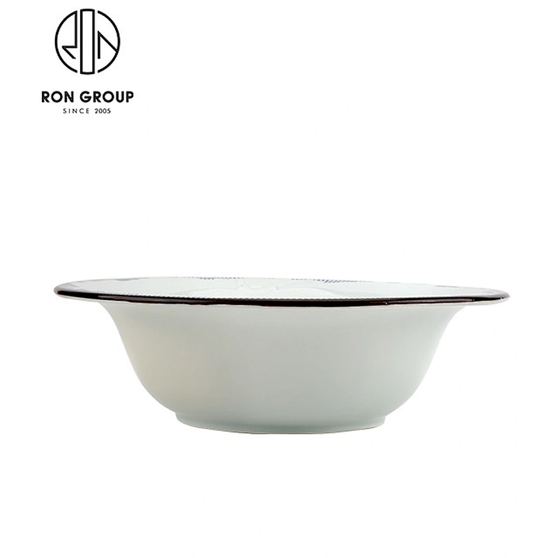 Restaurant Porcelain Round Ramen Noodle Soup Bowl