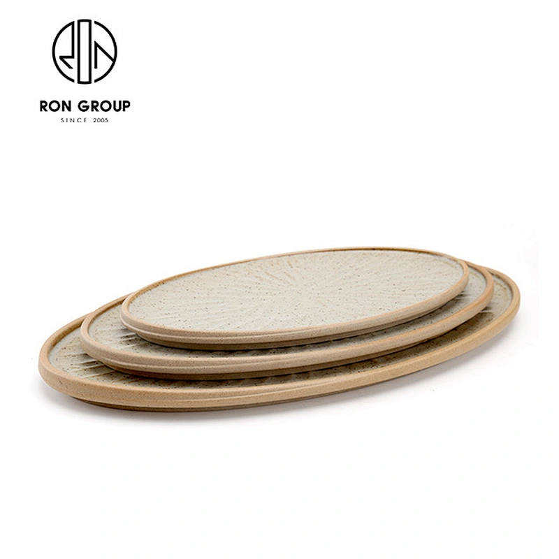 oval shape dinner plates ceramic dishware