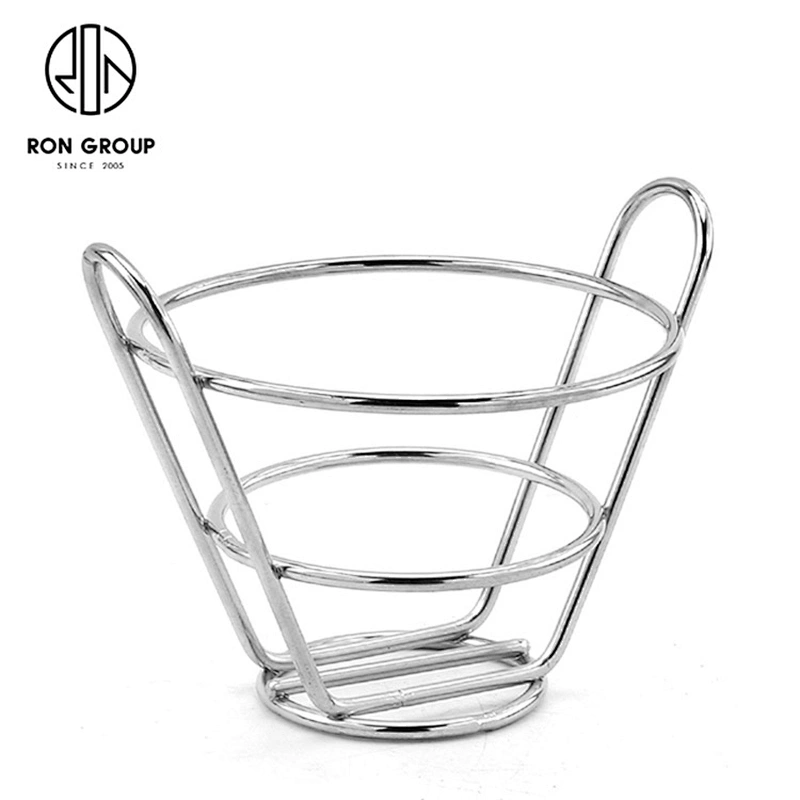 Stainless Steel Binaural Storage Metal Wire Snack Basket