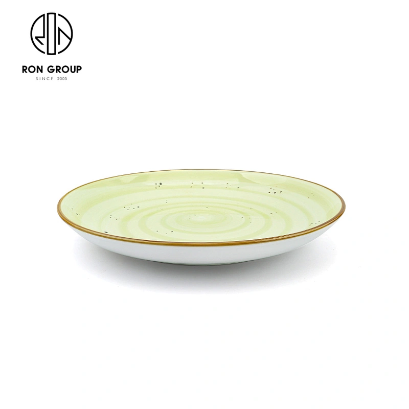 Wholesale Custom Design Wedding Round Porcelain Food Meal Plate