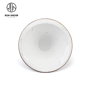 Wholesale Restaurant Tableware Porcelain 9 Inch Bevel Noodles Soup Bowl