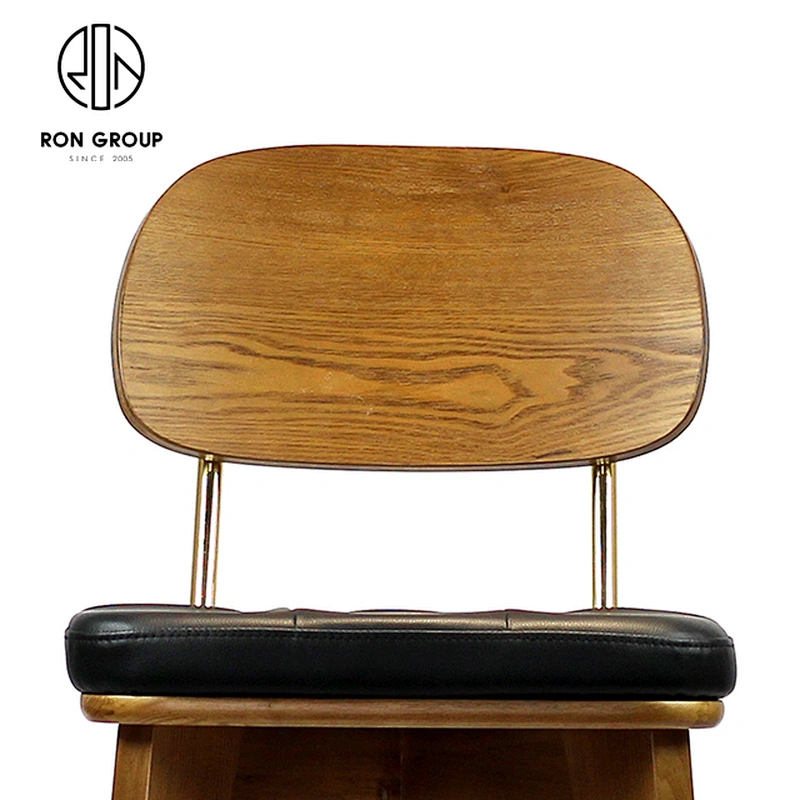 Comfortable Ash Solid Wood Lounge Restaurant Chairs Dining