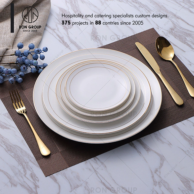 Wholesale Restaurant Hotel Gold Plated Cutlery