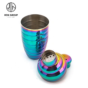 Metal Color Drink Cocktail Shaker Stainless Steel Cocktail Mixercolorful Cocktail Shaker