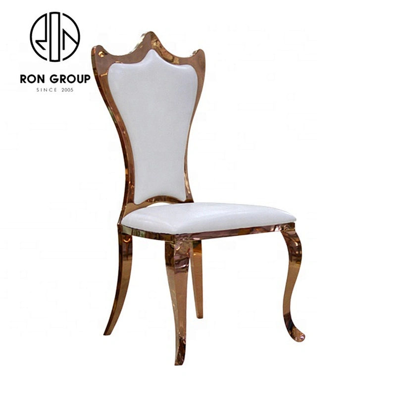 Modern Customized Beautiful Stainless Steel Dining Chair For Banquet
