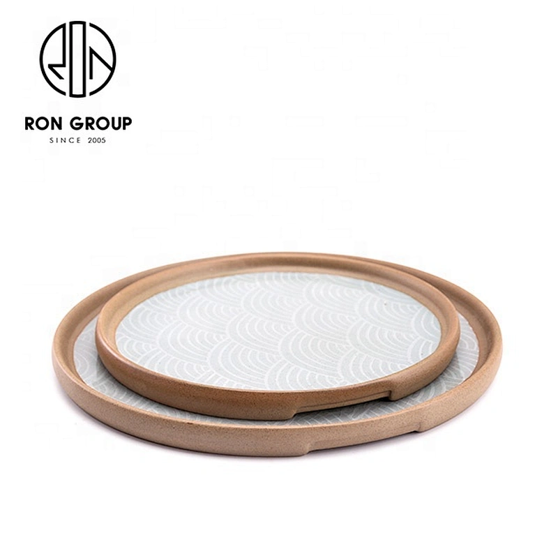 Personalized Customized Large Capacity 8/10 Inch Flat Round Plate
