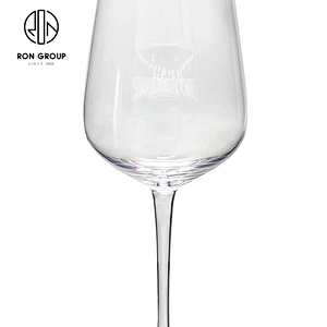 Wedding Decorated Glassware Crystal Clear Wine Glass Gold Rim Goblet