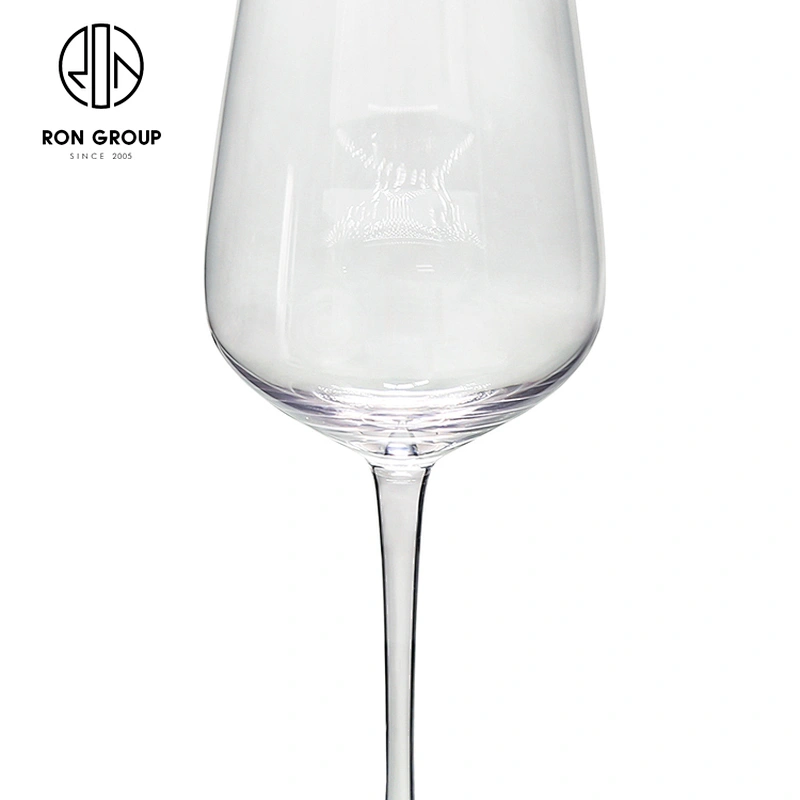 Wedding Decorated Glassware Crystal Clear Wine Glass Gold Rim Goblet
