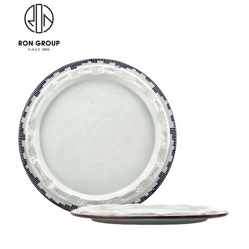 Wholesale Personalized Handmade Restaurant Round Ceramic Plate