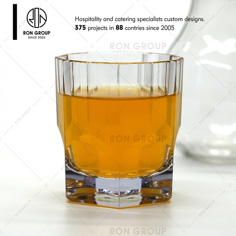 Wholesale High Grade Pc Materials Transparent Octagonal Beer Cups