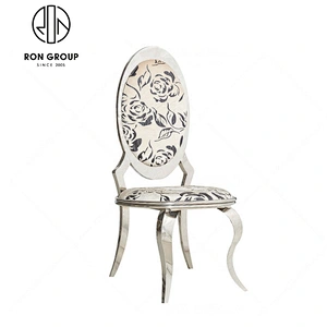 Silver Wedding Chair Hotel Stainless Steel Chair