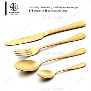 Wholesale Restaurant Hotel Gold Plated Cutlery