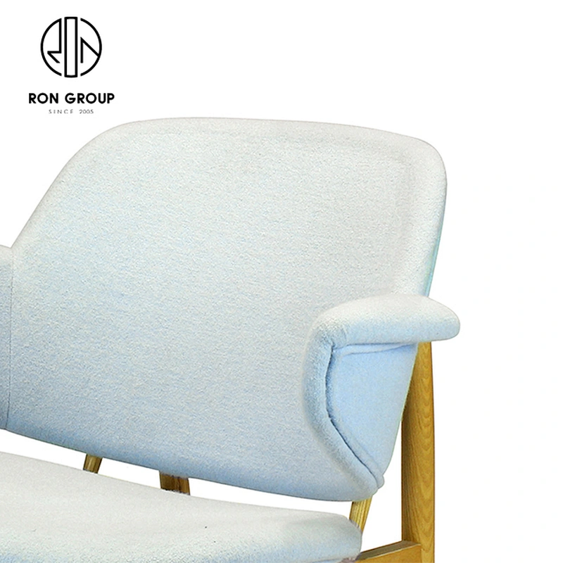 European Style White Ash Wooden Leisure Soft Comfortable Dining Chair