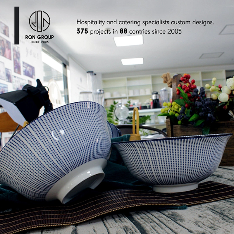 Cheap fancy ceramic rice bowl with plates from China