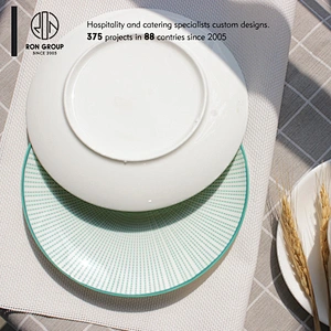 Wholesale Eco friendly restaurant round oriental ceramic plate