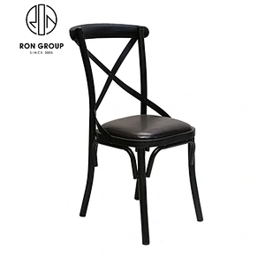 Wholesale Restaurant Metal Cross Back Dining Chair